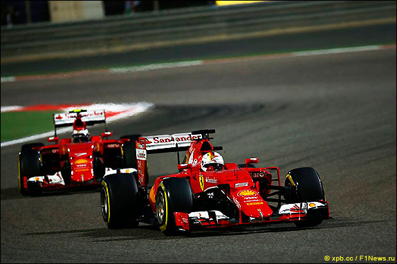 Себастьян Феттель и Кими Райкконен Себастьян Феттель и Кими Райкконен