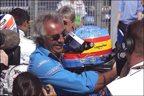 Флавио Бриаторе и Фернандо Алонсо