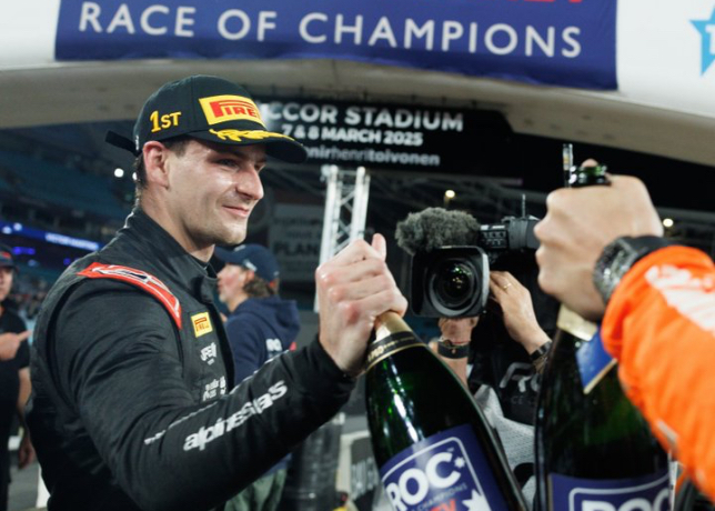 Виктор Мартен празднует победу в Кубке Наций ROC, фото пресс-службы Гонки чемпионов Виктор Мартен празднует победу в Кубке Наций ROC, фото пресс-службы Гонки чемпионов