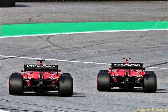 Себастьян Феттель и Шарль Леклер Себастьян Феттель и Шарль Леклер