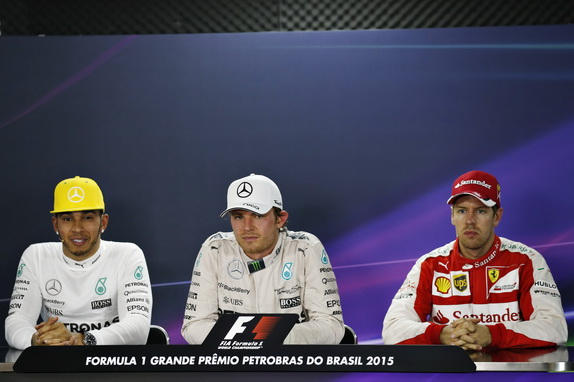 Гран При Бразилии. Пресс-конференция в воскресенье Гран При Бразилии. Пресс-конференция в воскресенье