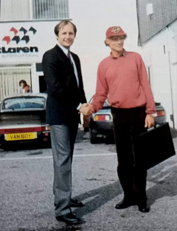 Рон Деннис и Ники Лауда, 1984 год