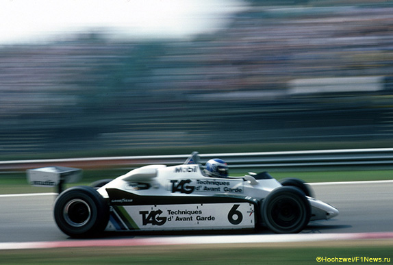 Кеке Росберг за рулём Williams FW08, 1982 год Кеке Росберг за рулём Williams FW08, 1982 год