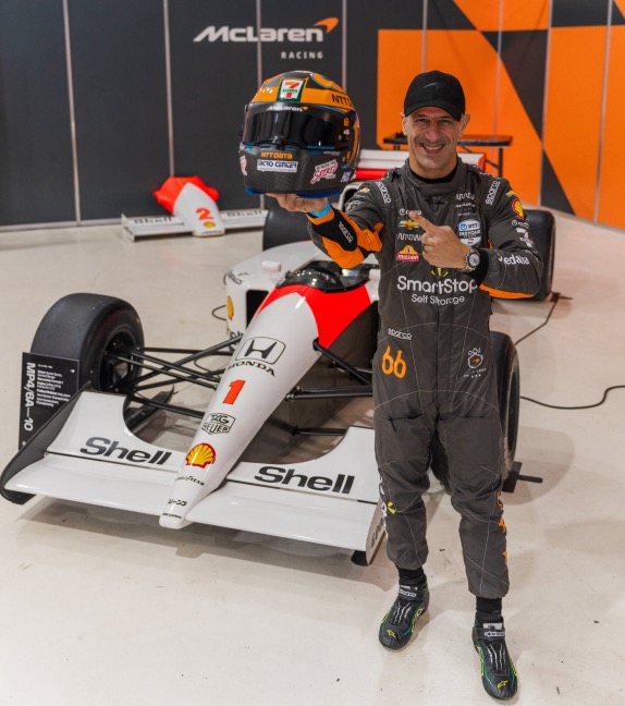 Тони Канаан у McLaren MP4/6 Айртона Сенны, фото Arrow McLaren