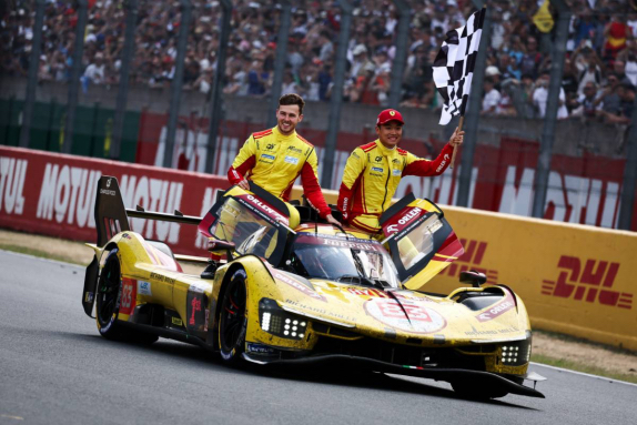 Гиперкар AF Corse после победного финиша в Ле-Мане, фото XPB
