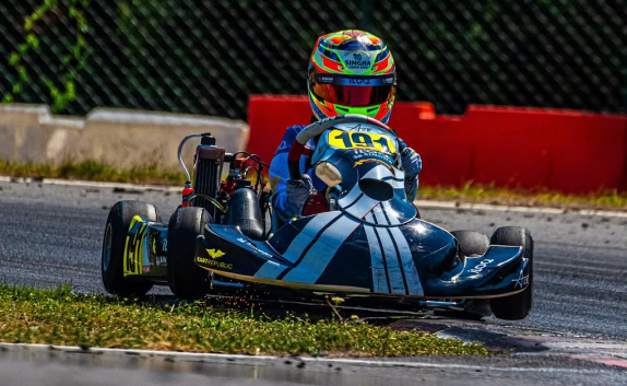 Робин Райкконен на трассе австрийского этапа Еврсерии Rotax Max, фото из социальных сетей
