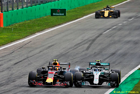 Инцидент между Максом Ферстаппеном и Валттери Боттасом в Монце Инцидент между Максом Ферстаппеном и Валттери Боттасом в Монце