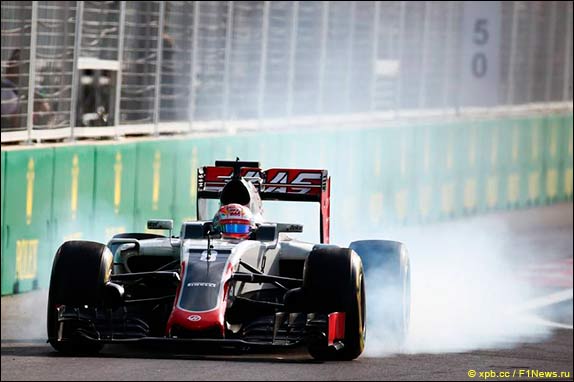 Блокировка тормозов на машине Грожана Блокировка тормозов на машине Грожана