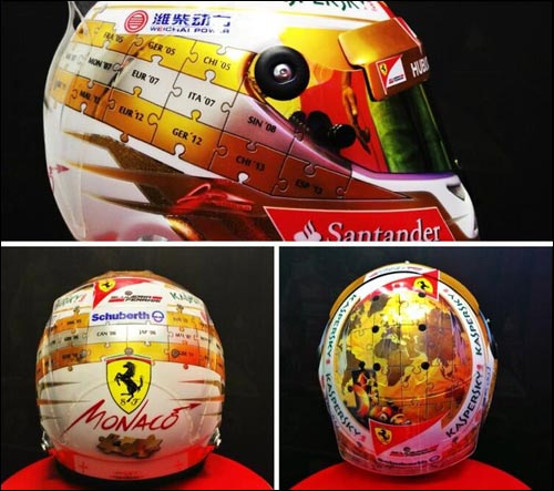 Новый дизайн шлема Фернандо Алонсо Новый дизайн шлема Фернандо Алонсо
