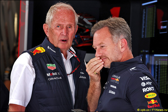 Хельмут Марко и Кристиан Хорнер