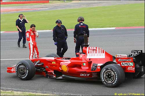 Фелипе Масса на тестах в Сильверстоуне