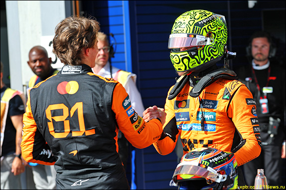 Оскар Пиастри и Ландо Норрис