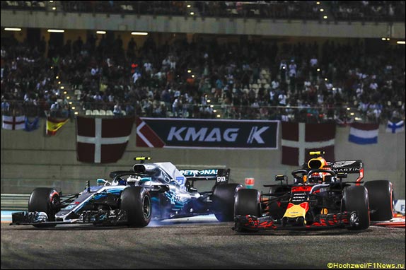 На 38-м круге Ферстаппен опередил Боттаса – вновь не обошлось без контакта На 38-м круге Ферстаппен опередил Боттаса – вновь не обошлось без контакта