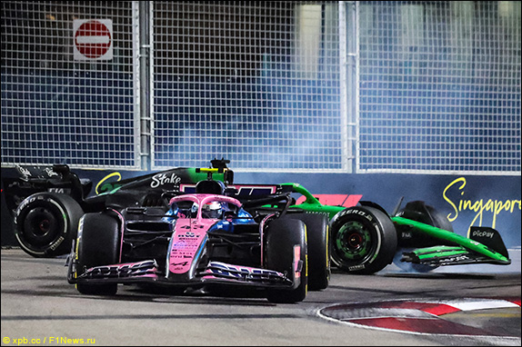 На 45-м круге Хюлкенберга развернуло в седьмом повороте – он избежал контакта с рано затормозившим Колапинто и заехал в карман безопасности