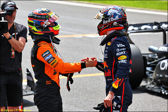 Оскар Пиастри и Макс Ферстаппен