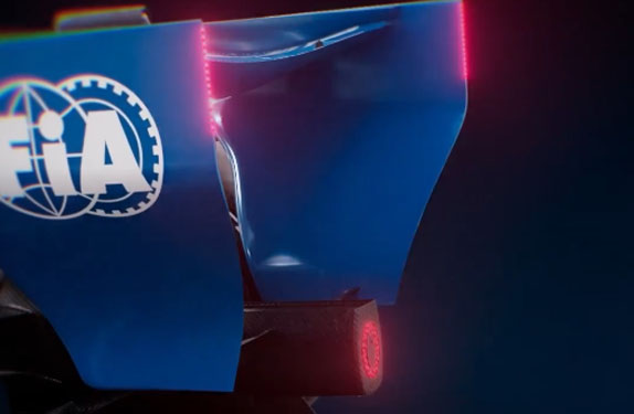 Индикация на торцевых пластинах заднего антикрыла Индикация на торцевых пластинах заднего антикрыла