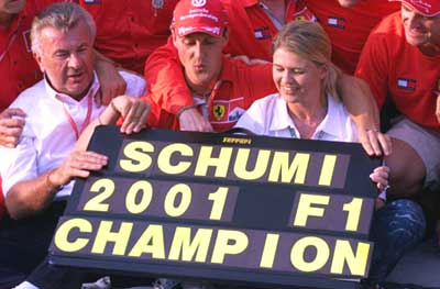 Михаэль Шумахер - чемпион 2001