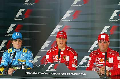 Пресс-конференция после гонки