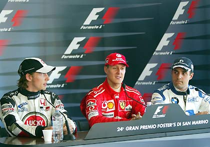 Пресс-конференция после гонки