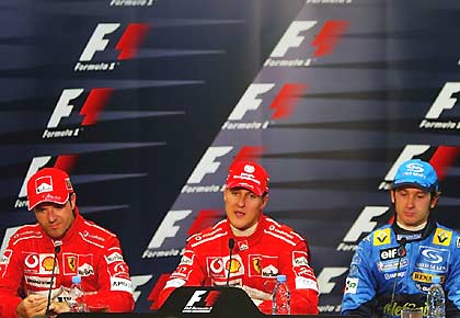 Пресс-конференция после гонки