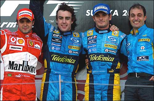 Подиум Гран При Японии