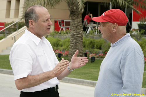 Рон Деннис и Ники Лауда. Бахрейн'07