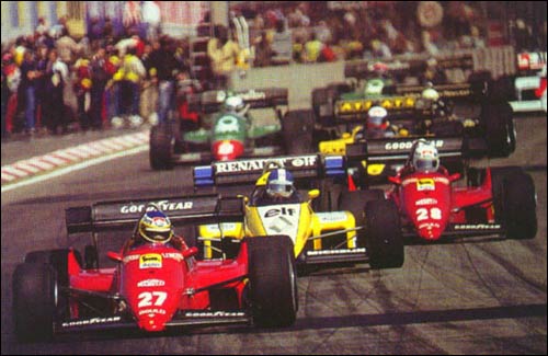 Последним в истории обладателем поула и победителем в Зольдере стал Микеле Альборето (№27) в 1984 году