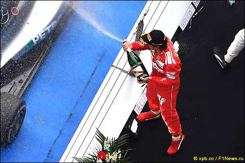 Подиум Гран При Китая 2014. Фернандо Алонсо