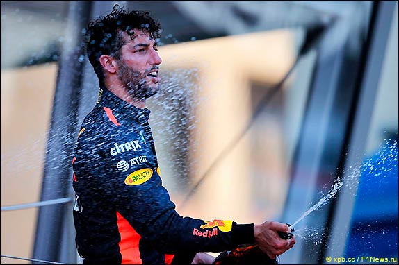 Подиум Гран При Монако 2017. Даниэль Риккардо