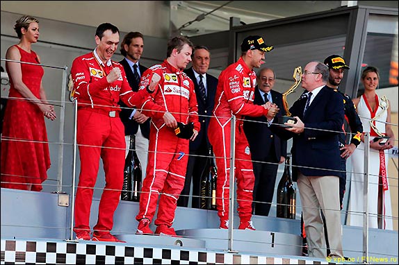 Подиум Гран При Монако 2017