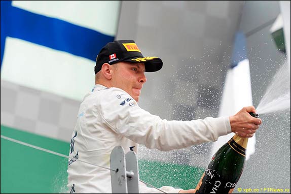 Подиум Гран При Канады 2016. Валттери Боттас