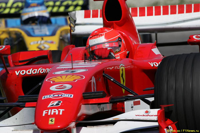 Михаэль Шумахер на Гран При Сан-Марино 2006 года