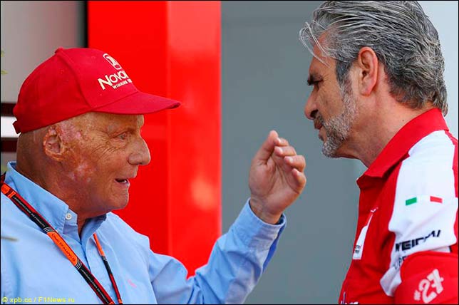 Ники Лауда и Маурицио Арривабене