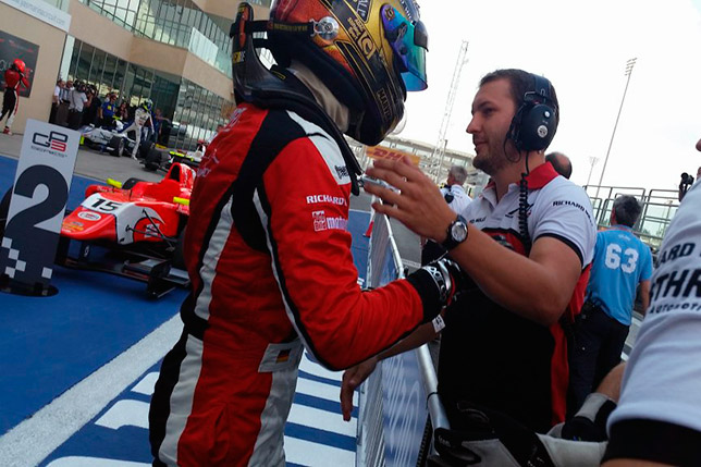 Марвин Кирхгофер после победы в Абу-Даби