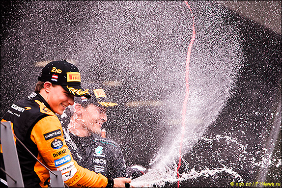 Подиум Гран При Австрии 2024. Оскар Пиастри.