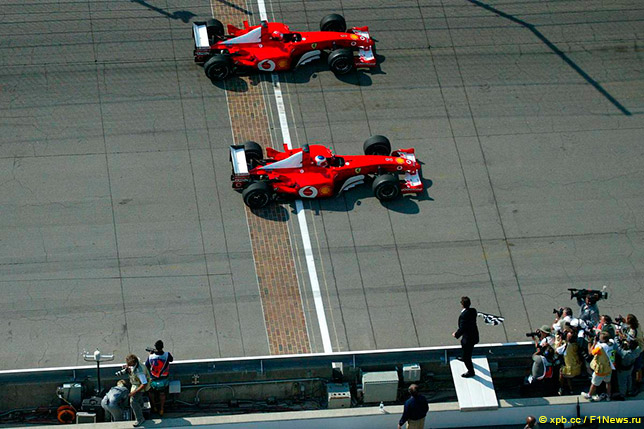 Финиш Гран При США 2002 года