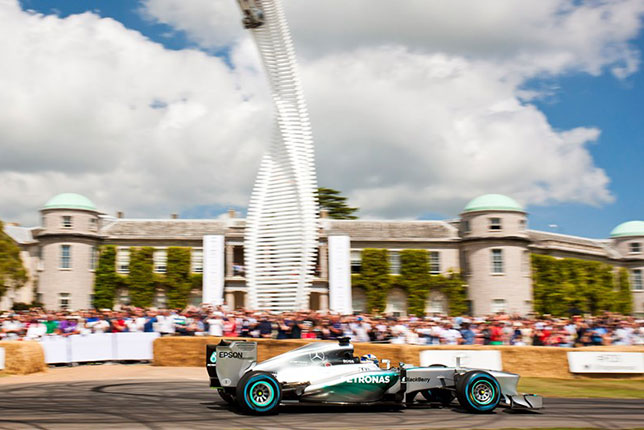 Команда Mercedes AMG на Фестивале Скорости в Гудвуде