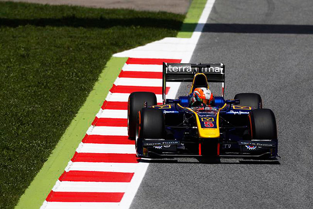 Алекс Линн на трассе в Барселоне