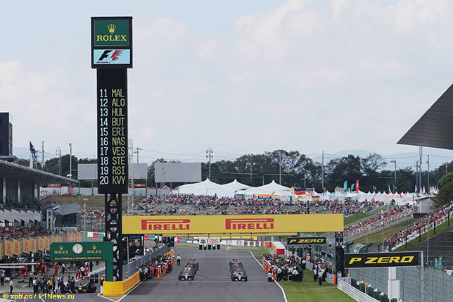 Старт Гран При Японии 2015 года