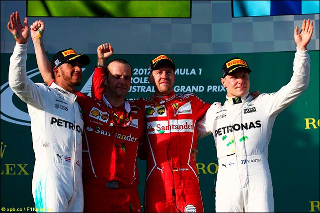 Подиум Гран При Австралии