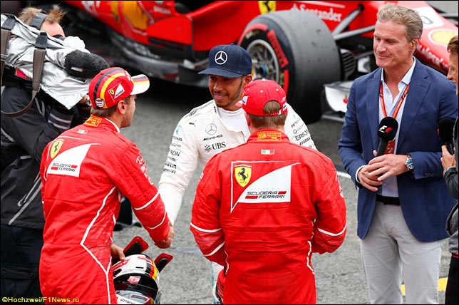 Телевизионное интервью после квалификации