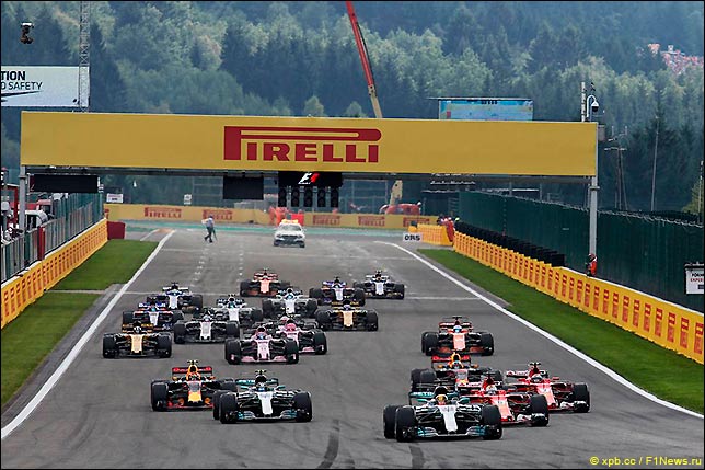 Старт Гран При Бельгии 2017