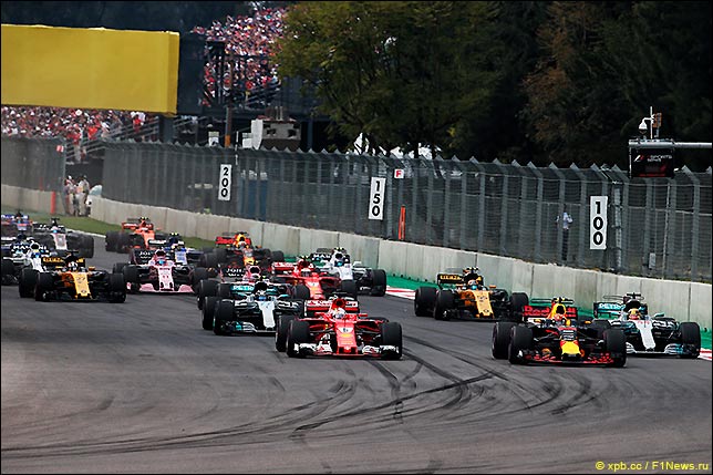 Старт Гран При Мексики 2017