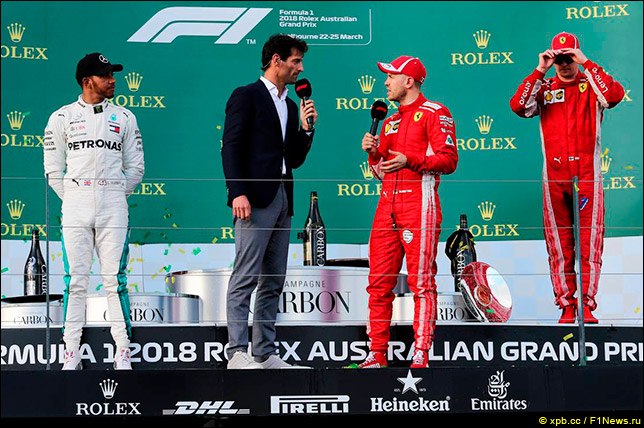 Гран При Австралии: Интервью на подиуме