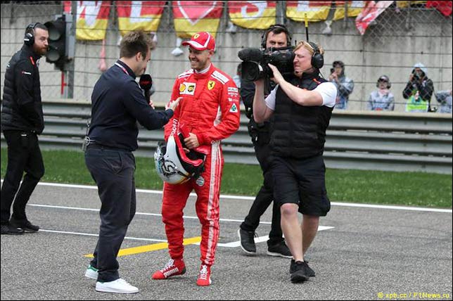 Телевизионное интервью после квалификации