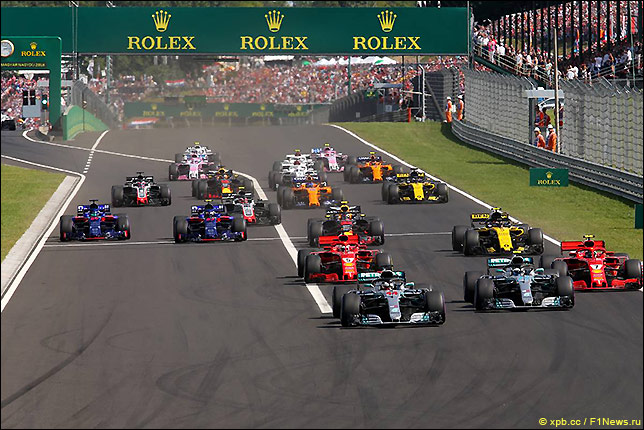 Старт Гран При Венгрии 2018