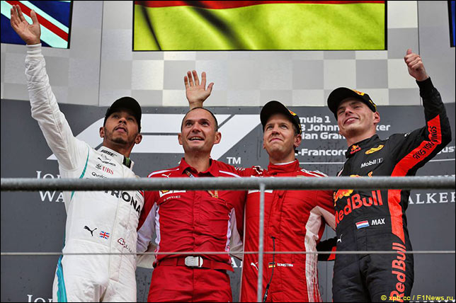 Подиум Гран При Бельгии