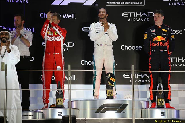 Подиум Гран При Абу-Даби