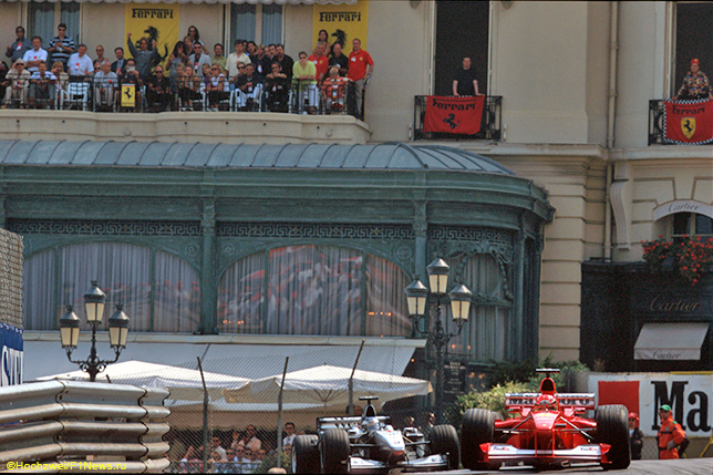 Михаэль Шумахер и Мика Хаккинен на Гран При Монако 2000 года