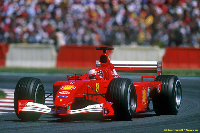 Михаэль Шумахер на Гран При Франции 2001 года